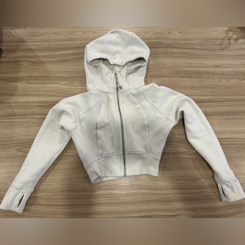 Full zip cropped scuba Lululemon